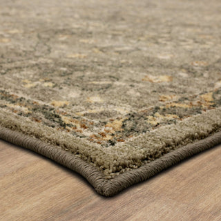 Karastan Euphoria Galway Willow Grey Area Rug Corner