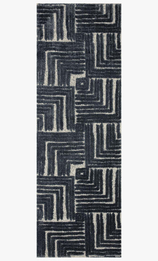 Loloi II Hagen HAG-05 Blue / White Area Rug 2'7''x 7'8'' Runner