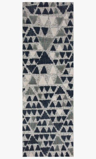 Loloi II Hagen HAG-06 Slate / Denim Area Rug 2'7''x 7'8'' Runner