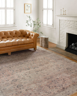 Loloi II Hathaway HTH-06 Blush/Multi Area Rug Room Scene Featured