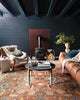 Loloi Heirloom HQ-08 Brick/Sand Area Rug Room Scene Featured 