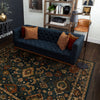 Karastan Spice Market Hackett Sapphire Area Rug Room Scene 4 