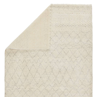 Jaipur Living Indira Bernhard IND01 White/Gray Area Rug Media - Folded Corner