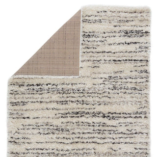 Jaipur Living Izara Chessa IZA02 Cream/Dark Brown Area Rug - Folded Corner