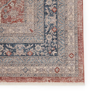 Jaipur Living Winsome Brinson WNO04 Red/Gray Area Rug Corner Close Up Image