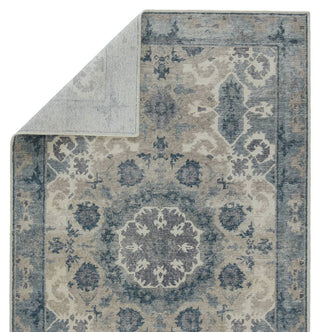 Jaipur Living Kai Modify KAI07 Blue/Light Gray Area Rug - Folded Corner