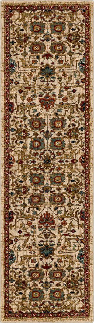 Karastan Spice Market Keralam Cream Area Rug 2'4"x7'10" Runner