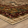 Karastan Spice Market Keralam Cream Area Rug Corner