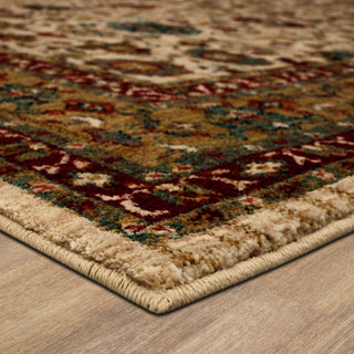 Karastan Spice Market Keralam Cream Area Rug Corner