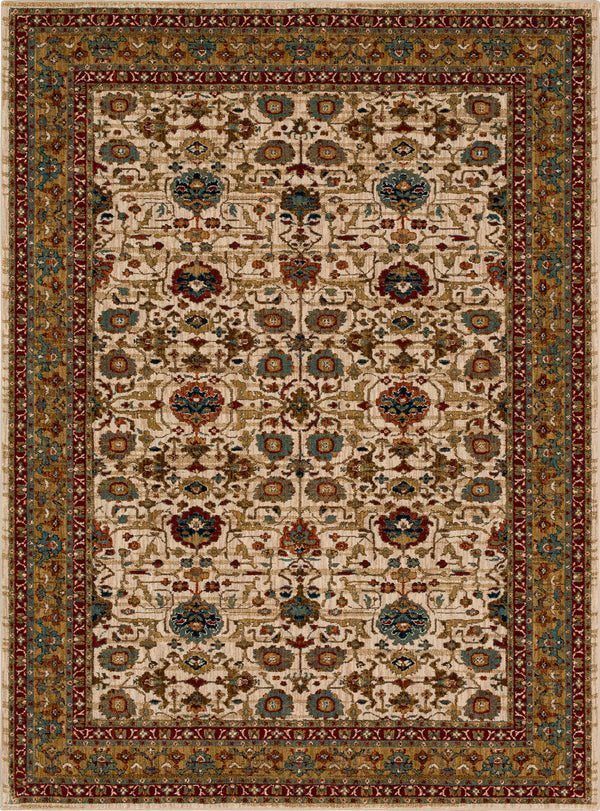 Karastan Spice Market Keralam Cream Area Rug Main Image 8'x11' Size 