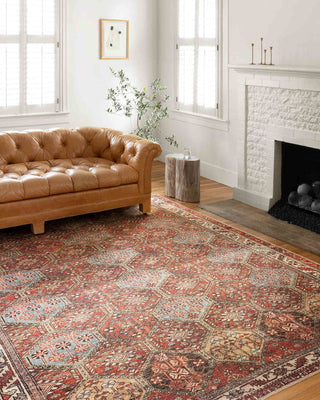 Loloi II Loren LQ-16 Spice/Multi Area Rug Room Scene Featured
