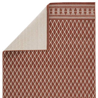 Jaipur Living Marina Vella MAR01 Red/Cream Area Rug - Folded Corner