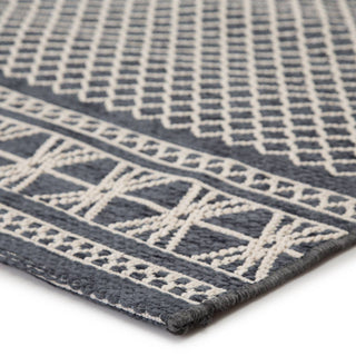 Jaipur Living Marina Vella MAR02 Dark Blue/Cream Area Rug - Corner