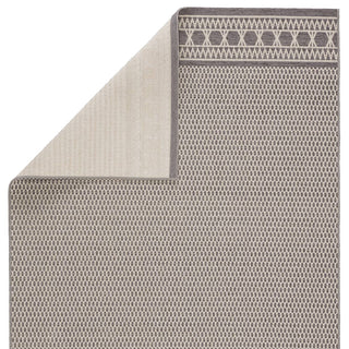 Jaipur Living Marina Vella MAR03 Gray/Cream Area Rug - Folded Corner