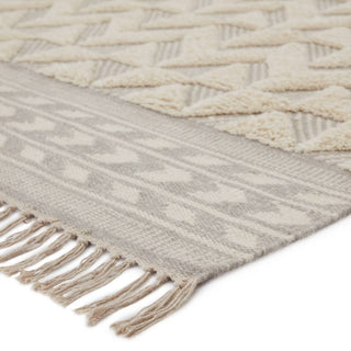 Jaipur Living Maracas Cidra MCS03 Light Gray/Cream Area Rug - Corner