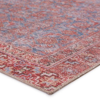 Jaipur Living Medea Kybele MDE03 Blue/Red Area Rug - Corner