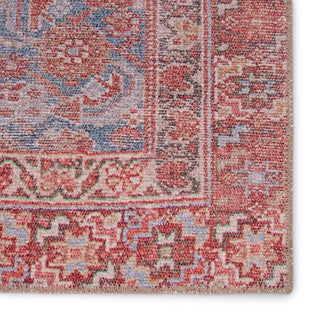 Jaipur Living Medea Kybele MDE03 Blue/Red Area Rug - Close Up