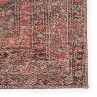 Jaipur Living Medea Estienne MDE04 Rust/Brown Area Rug - Close Up