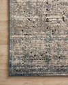 Loloi Millennium MV-02 Grey/Blue Area Rug Corner On Wood