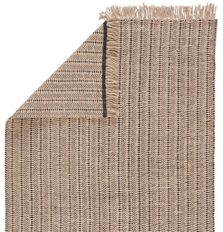 Jaipur Living Morning Mantra Poise MMR01 Beige/Black Area Rug - Folded Corner