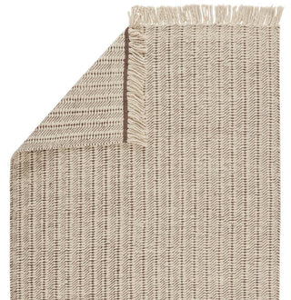 Jaipur Living Morning Mantra Poise MMR02 Cream/Taupe Area Rug - Folded Corner