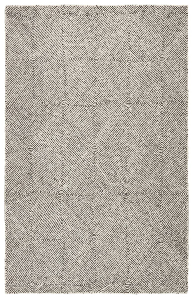 Jaipur Living Traditions Made Modern Exhibition MMT19 White/Dark Gray Area Rug by Museum Ifa - Top Down