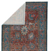 Jaipur Living Myriad Romilly MYD11 Rust/Teal Area Rug - Folded Corner