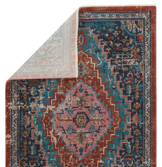 Jaipur Living Myriad Marielle MYD13 Blue/Rust Area Rug - Folded Corner