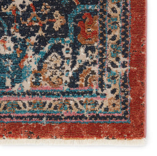 Jaipur Living Myriad Marielle MYD13 Blue/Rust Area Rug - Close Up