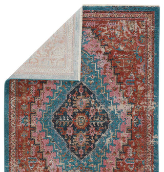 Jaipur Living Myriad Marielle MYD15 Rust/Teal Area Rug - Folded Corner