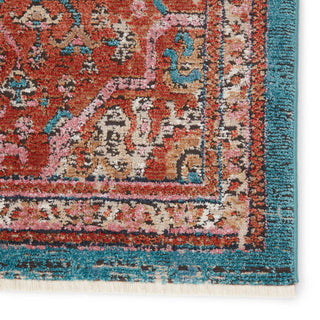 Jaipur Living Myriad Marielle MYD15 Rust/Teal Area Rug - Close Up