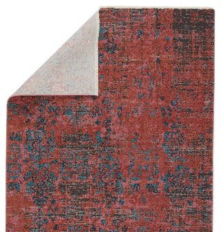 Jaipur Living Myriad Ezlyn MYD19 Red/Teal Area Rug - Folded Corner