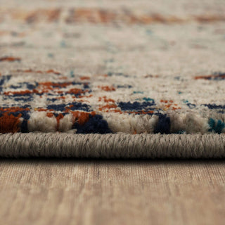 Karastan Meraki Apex Ginger Area Rug Binding Close Up
