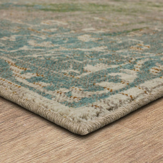 Karastan Meraki Chimera Lime Area Rug Corner
