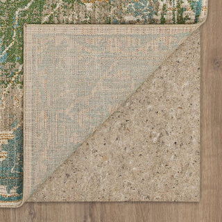 Karastan Meraki Chimera Lime Area Rug Back