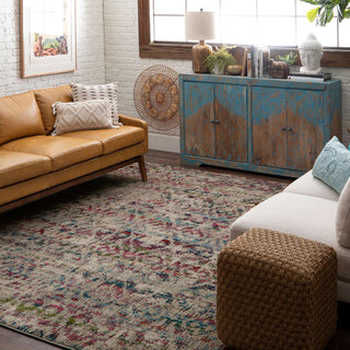 Karastan Meraki Illusion Multi Area Rug Room Scene 2