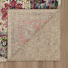 Karastan Meraki Mirage Fuchsia Area Rug Corner Folded