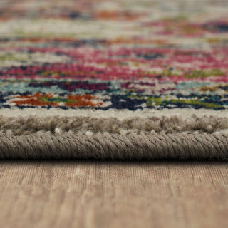 Karastan Meraki Mirage Fuchsia Area Rug Close Up Binding