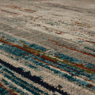 Karastan Meraki Singularity Lapis Area Rug Close Up