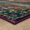 Karastan Meraki Solace Peacock Area Rug Corner