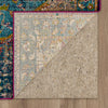Karastan Meraki Solace Peacock Area Rug Backing 