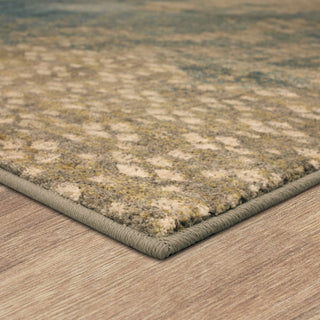 Karastan Intrigue Mesmerize Aqua Area Rug Corner 