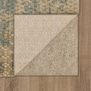 Karastan Intrigue Mesmerize Aqua Area Rug Back 