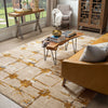 Karastan Artisan Mirage Brushed Gold Area Rug by Scott Living Featured