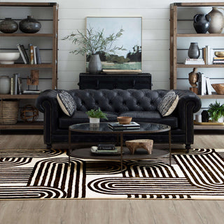 Karastan Artisan Mod Charcoal by Area Rug Scott Living Room Scene Featured 