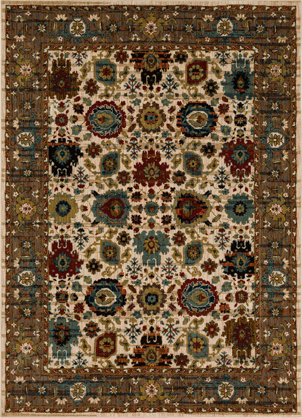 Karastan Spice Market Musi Cream Area Rug Main Image 5'3"x7'10" 