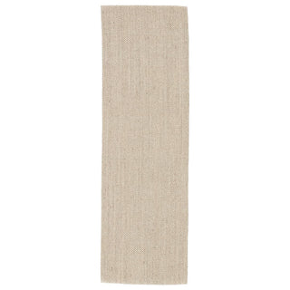 Jaipur Living Naturals Sanibel Naples NAS07 White/Taupe Area Rug Runner Image