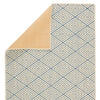 Jaipur Living Newport by Barclay Butera Pacific NBB01 Blue/Ivory Area Rug - Folded Corner