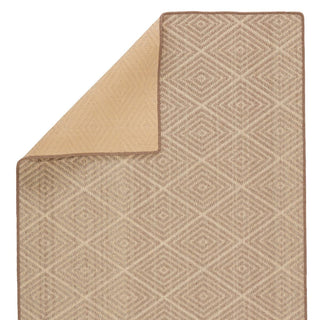 Jaipur Living Newport by Barclay Butera Pacific NBB02 Beige/Light Gray Area Rug - Folded Corner