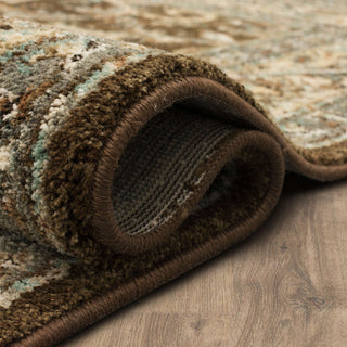 Karastan Euphoria Newbridge Brown Area Rug Rolled 
